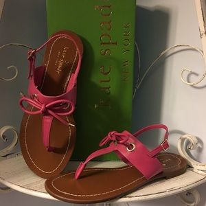 Kate Spade Pink and Brown Sandals